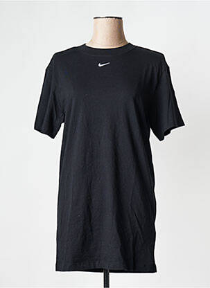 T-shirt col rond noir NIKE femme