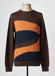 Pull marron SELECTED pour homme seconde vue