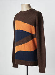 Pull marron SELECTED pour homme seconde vue