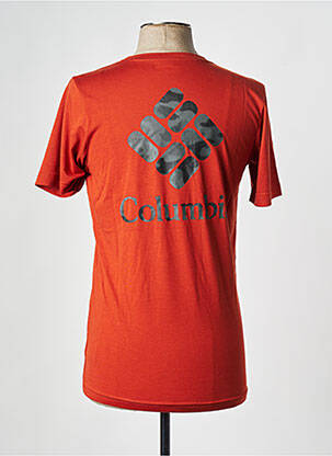 T-shirt col rond marron COLUMBIA homme