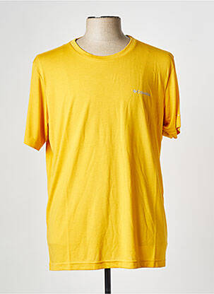 T-shirt col rond jaune COLUMBIA homme