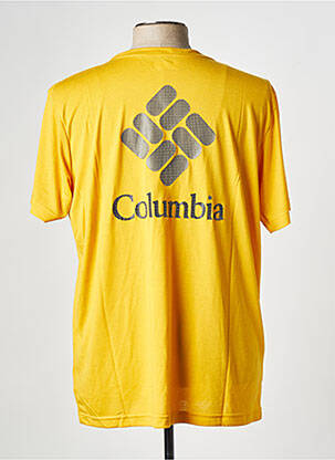 T-shirt col rond jaune COLUMBIA homme