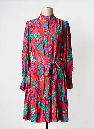 Robe courte col v rouge Y.A.S femme