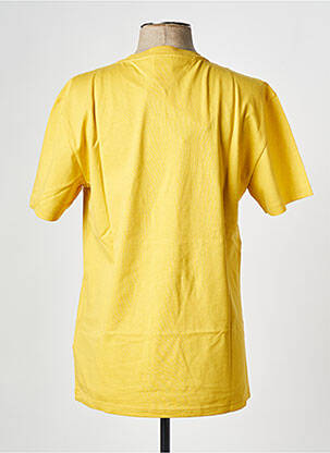 T-shirt col rond jaune TOMMY HILFIGER homme