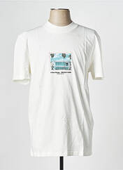 T-shirt blanc SELECTED pour homme seconde vue