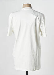 T-shirt blanc SELECTED pour homme seconde vue