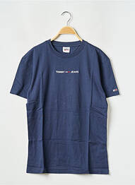 T-shirt col rond bleu TOMMY HILFIGER homme