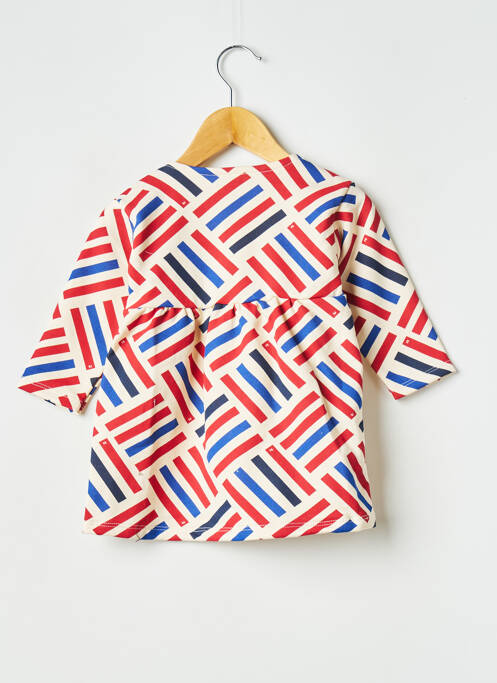 Robe mi-longue blanc PETIT BATEAU pour fille