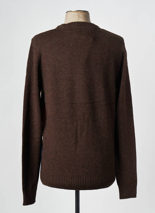 Pull marron SELECTED pour homme