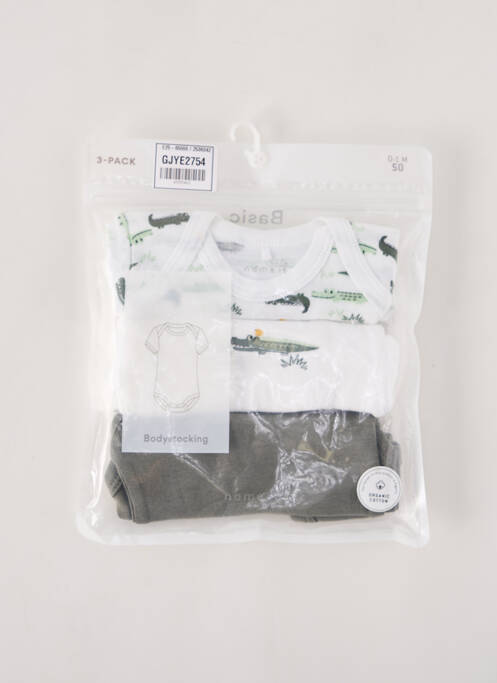 Body lingerie vert NAME IT pour garçon