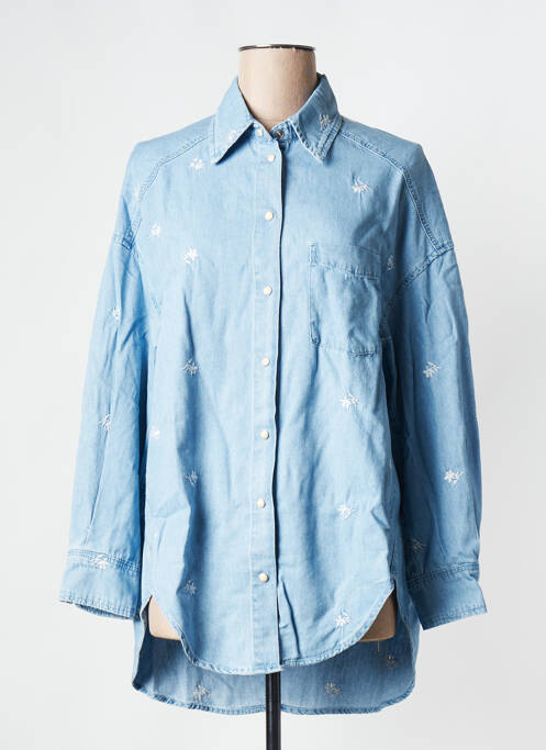 Chemisier bleu OBJECT femme