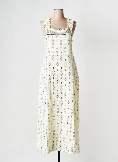 Robe longue beige B.YOUNG pour femme