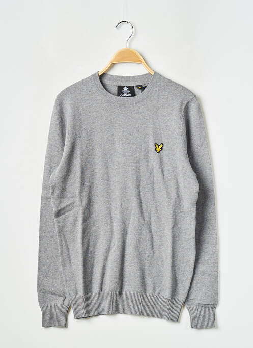 Pull col rond gris LYLE & SCOTT homme