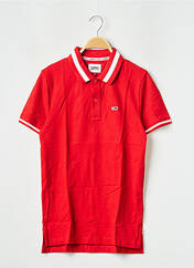Polo rouge TOMMY HILFIGER pour homme seconde vue