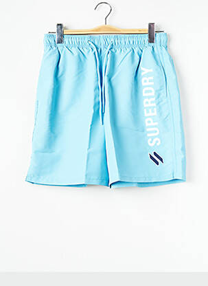 Short de bain bleu SUPERDRY pour homme
