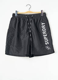 Short de bain noir SUPERDRY homme