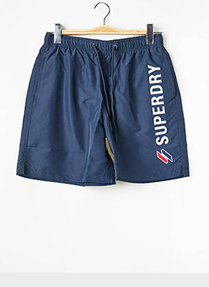 Short de bain bleu SUPERDRY pour homme