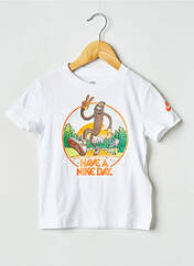 T-shirt blanc NIKE pour garçon seconde vue