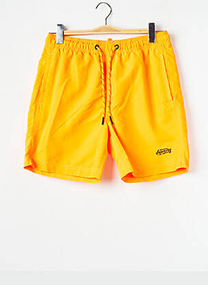 Short de bain orange SUPERDRY homme