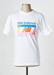 T-shirt blanc NEW BALANCE pour homme seconde vue