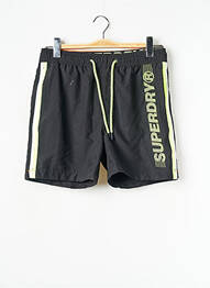 Short de bain noir SUPERDRY homme