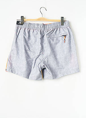 Short de bain gris SUPERDRY homme