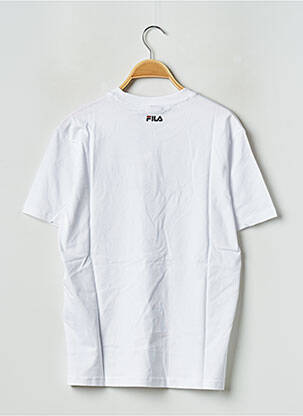 T-shirt col rond blanc FILA homme