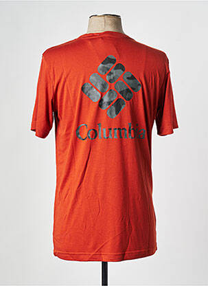 T-shirt col rond rouge COLUMBIA homme