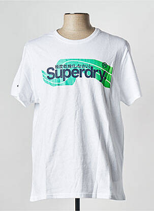 T-shirt blanc SUPERDRY pour homme
