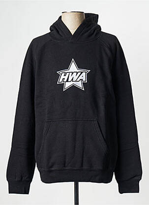 Sweat-shirt noir HUMAN WITH ATTITUDE homme