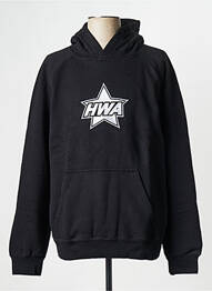 Sweat-shirt noir HUMAN WITH ATTITUDE homme