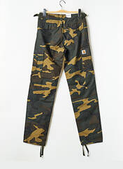 Pantalon cargo vert CARHARTT pour homme seconde vue