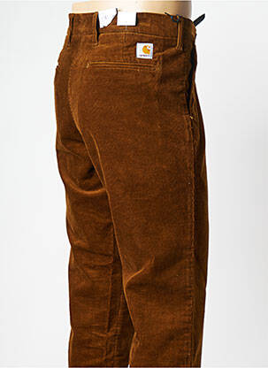 Pantalon droit marron CARHARTT homme