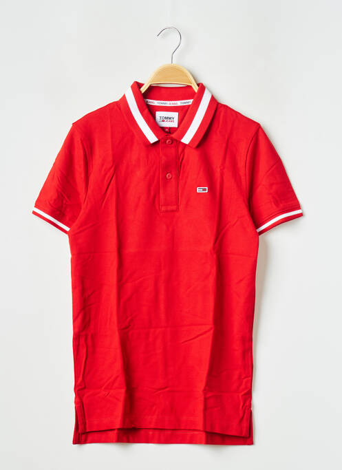 Polo rouge TOMMY HILFIGER pour homme