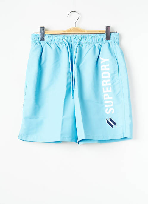 Short de bain bleu SUPERDRY pour homme