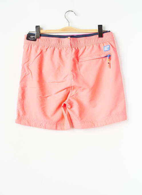 Short de bain orange SUPERDRY pour homme