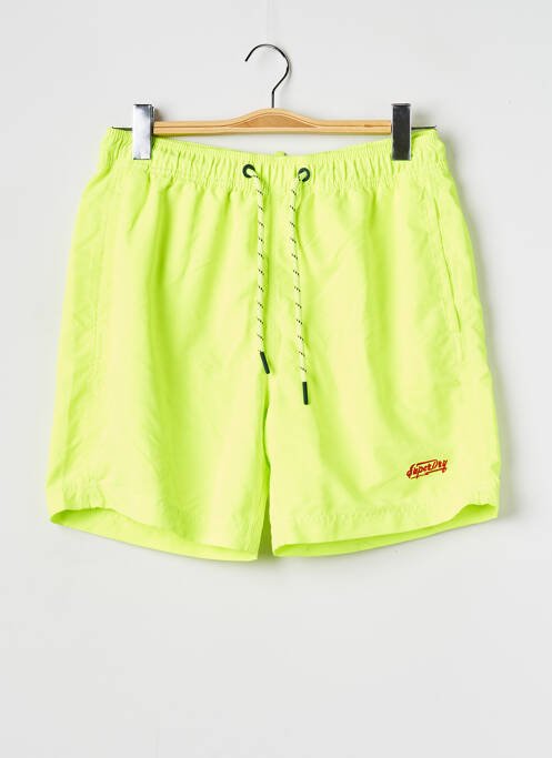 Short de bain vert SUPERDRY pour homme