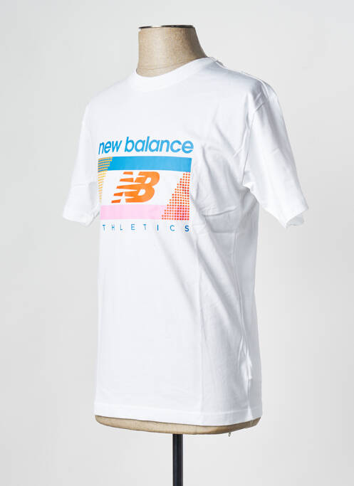 T-shirt blanc NEW BALANCE pour homme