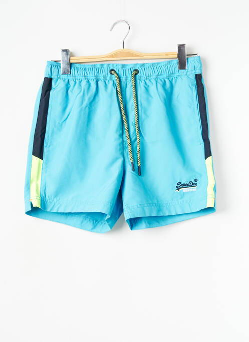Short de bain bleu SUPERDRY pour homme