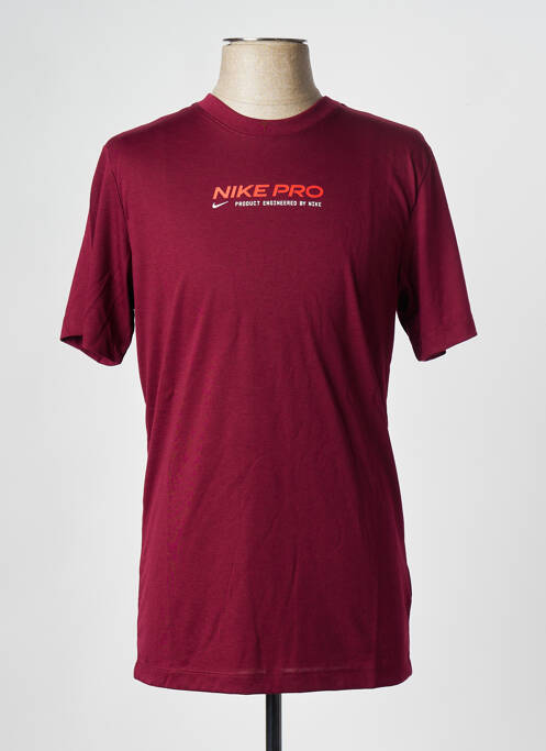 T-shirt rouge NIKE pour homme