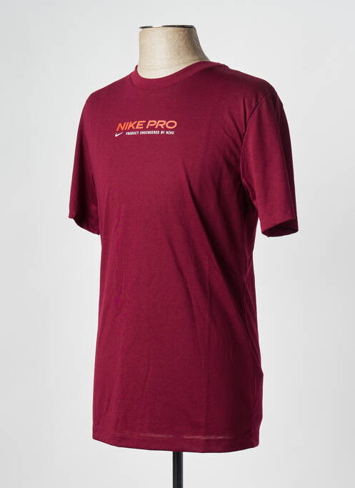 T-shirt rouge NIKE homme