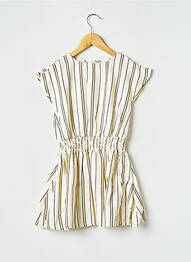 Robe courte col rond beige ARSENE ET LES PIPELETTES fille