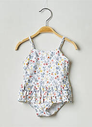 Maillot de bain 1 pièce blanc PETIT BATEAU fille