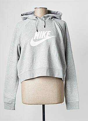 Sweat-shirt à capuche gris NIKE femme