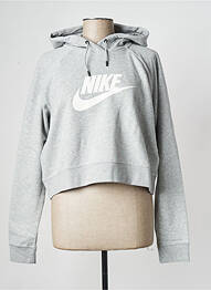 Sweat-shirt à capuche gris NIKE femme