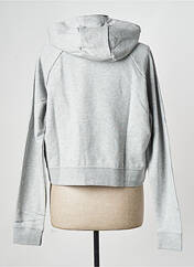 Sweat-shirt à capuche gris NIKE pour femme seconde vue