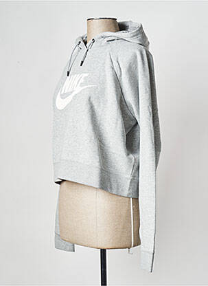 Sweat-shirt à capuche gris NIKE femme