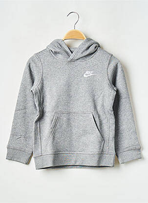 Sweat-shirt à capuche gris NIKE pour garçon