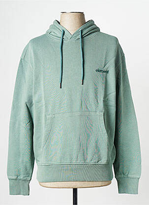Sweat-shirt à capuche col rond vert ELEMENT homme