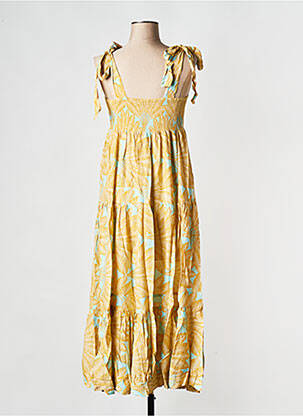 Robe longue jaune WILD femme